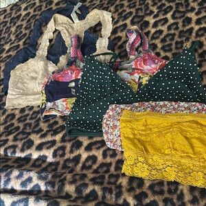 Free People Bandeau Collection - Cream, Green, Yellow